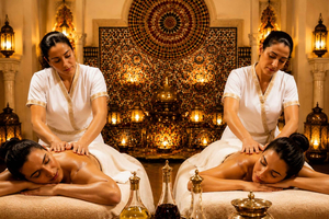 Marrakech : rituel hammam royal, massage et thé marocain