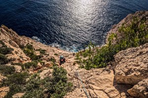 Klimsessie in de Calanques bij Marseille