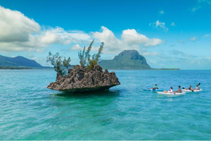 Mauricio: Excursión guiada en kayak a la isla de Benitiers