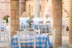 To Petrino tavern in Golden Bay Beach Hotel