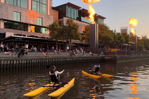 Melbourne: waterfietstocht bij zonsondergang op de Yarra