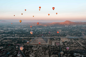 Desde CDMX: Paseo en globo aerostático por Teotihuacán y excursiones opcionales