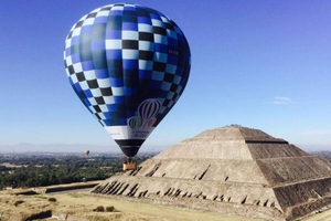 Mexico City: Teotihuacan Hot Air Balloon Ride with Transfer