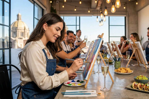 Paint & Sip Workshop - CDMX