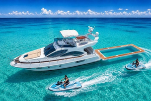 Luxury Yacht Charter + 2 Jet Skis + Sea Pool