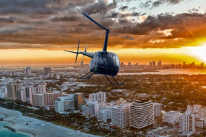 Miami Beach: 30-Minute Private Sunset Helicopter Tour
