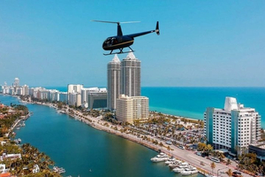 Miami Private Helicopter Flight with Champagne