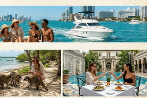 Miami Combo VIP: South Beach i prywatny rejs + opcjonalny lunch w Versace