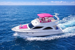 Pink Yacht Rental | 2 Free Jet Skis | Miami Boat Rental | Up 13