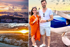 Private 50-Minute Sunset Airplane Tour