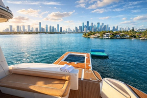Yacht Rental 60 ft | + 2 Free Jet Skis | Miami River | Sea Pool