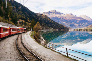 Milanosta: Moritz & Bernina Red Train: Comojärven risteily, St.