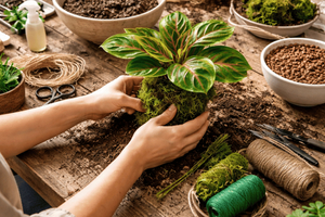 Milán: Taller de Kokedama en un laboratorio botánico en la zona de los Navigli