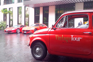 Milan: Fast Tour by Vintage Red Fiat 500 (30 mins, no stop)