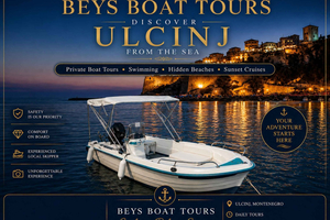 Ulcinj: Prywatne wycieczki motorówką (bezalkoholowy napój gratis)