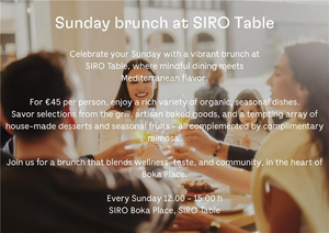 SIRO Table - Sunday Brunch