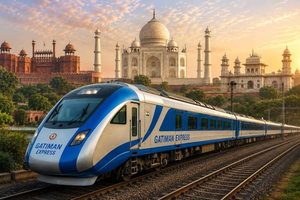 Gatimaan-togtur: Delhi–Agra–Delhi med togbilletter