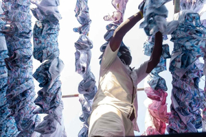 Dharavi slum og Dhobi Ghat klesvasktur
