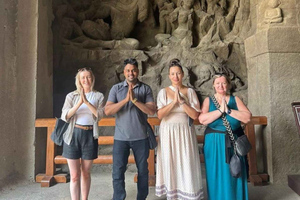 Elephanta-grottorna, färjetur och rundtur till stadens rika kulturarv