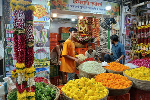 Slum-Tour mit Dhobi-Ghat-Wäscherei & Blumenmärkten