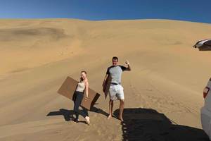 Swakopmund : aventure de sandboard allongé + navette pour remonter !