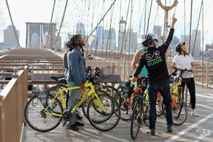 Vanuit Manhattan: 2 uur durende Brooklyn Bridge sightseeingtour per fiets