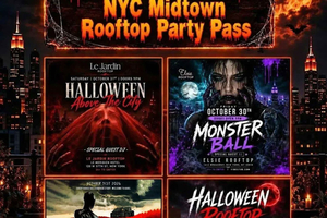 Halloween Night Midtown Party Pass with 4 Venues & Parties