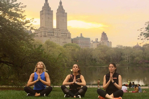 New York City: Central Park Sunrise Yoga and Walking Tour