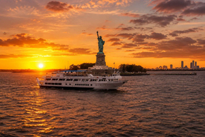 New York City Sunset Cruise with Live DJ & Skyline Views