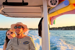 Cagnes: Båttur i solnedgången på Rivieran med bad och snorkling