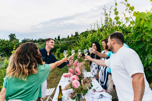 Cena nel vigneto Costa Azzurra