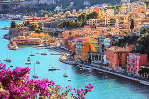 French Riviera East Coast Between Nice and Menton