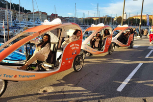 Nice : Visite privé 1H en Vélotaxi avec un guide local.
