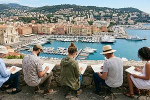 Painting Workshop on Castle Hill in Nice
