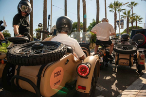 Esperienza privata e champagne in sidecar da Nizza a Monaco