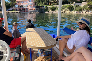 Private French Riviera Solar Boat Cruise