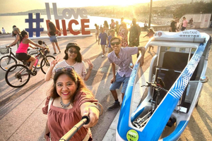 Nizza: private geführte Tour mit dem Elektrotaxi