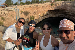 From Muscat: Wadi Mibam Hike, Romantic Cave, Fins & Sinkhole