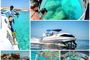 Muscat: snorkeltocht met glazen bodem naar Daymaniat met snacks