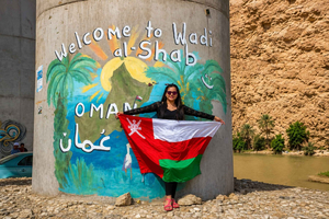 Maskat: oaza Wadi Al-Shab, tajemnicza jaskinia i lej krasowy