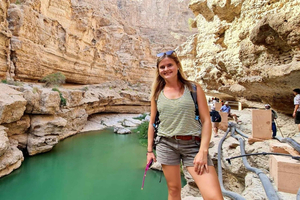 Wadi Shab: avontuurlijke wandeltocht, zwemmen, verborgen grot, strand, zinkput