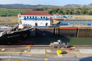 Panama City and Miraflores Locks