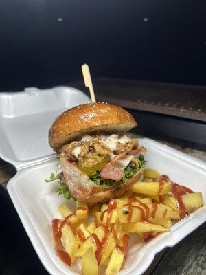 Hamburguesa entre amigos