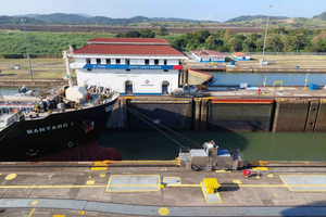 Panama City and Miraflores Locks