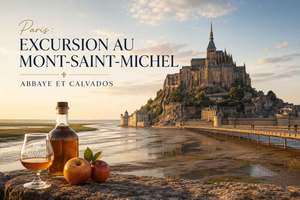 Utflukt til Mont-Saint-Michel, kloster og calvados