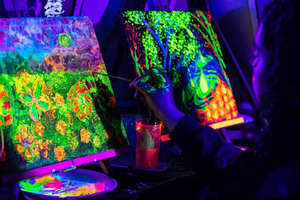 Fluorescent Painting Workshop in Paris