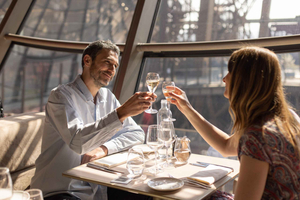 New Year's Lunch on the 1st floor of the Eiffel Tower