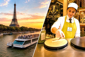 Panoramic Seine Cruise with Gourmet French Crêpe