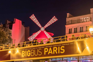 Paris: Big Bus Panoramic Night Tour by Open-Top Bus