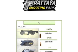 Pattaya: Skjutbanaupplevelse för 3 personer